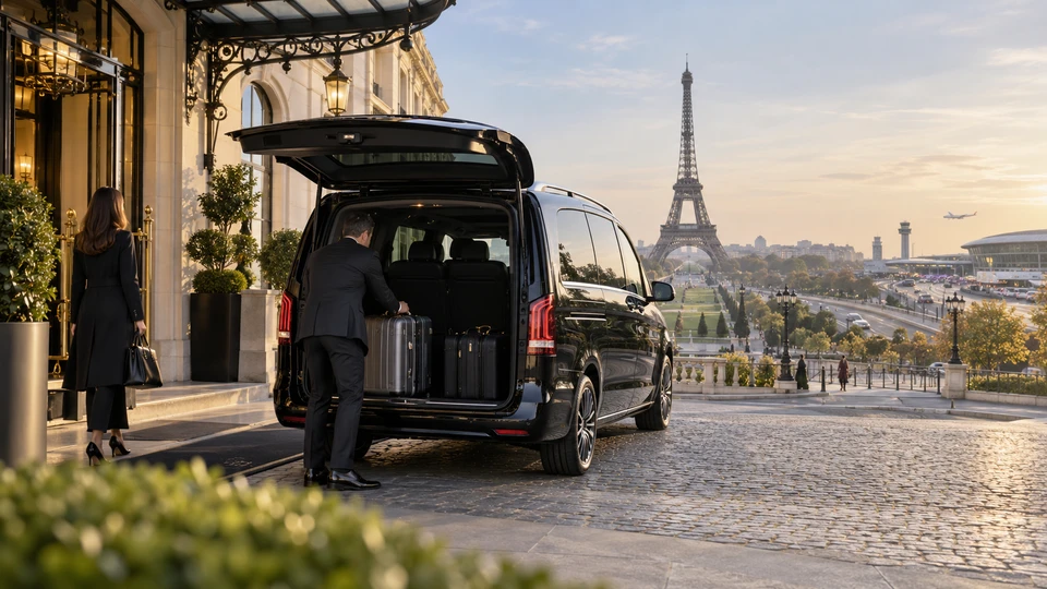 Eiffel Tower to Orly Airport VIP Transfer